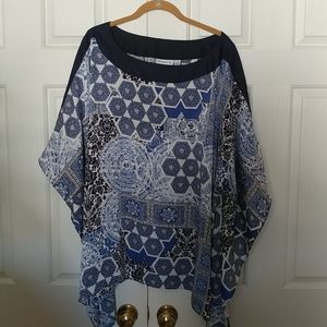 Sudan Graver caftan sleeve top